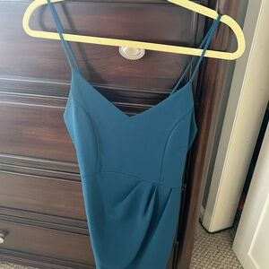 Lulu's Blue Spaghetti Strap Slip Dress